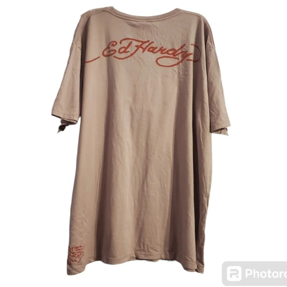 NWT Ed Hardy by Christian Audigier Skull Men's Shirt 4XL - Picture 6 of 9